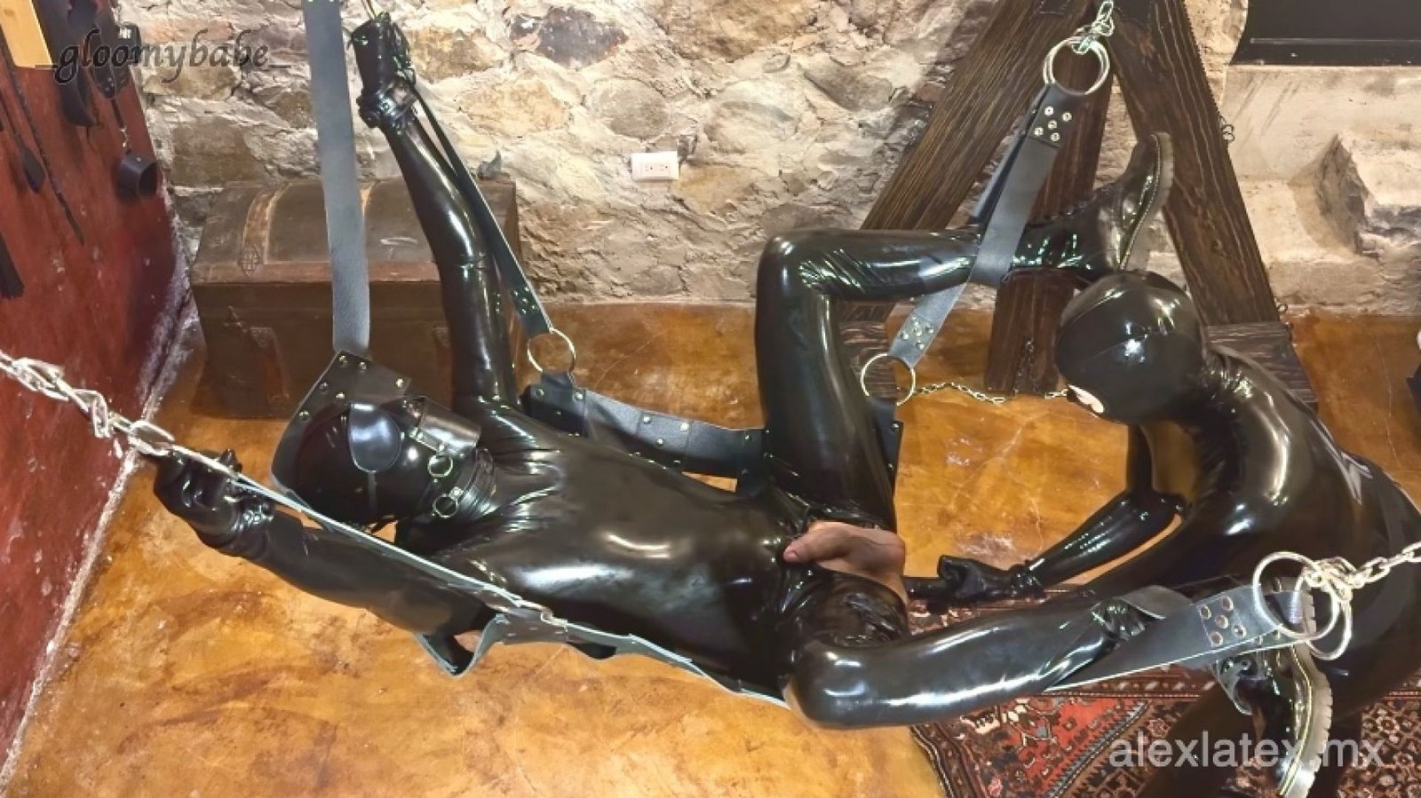 Intense Pegging with Huge Dildo, Part 1 - Alex Latex